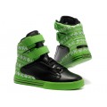 Popular Supra TK Society Green Black Pattern Shoes