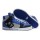 Supra Vaider High Top Skate Shoe Blue Black White For Men