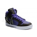 Supra Vaider High Top Skate Shoe Purple Brown For Men