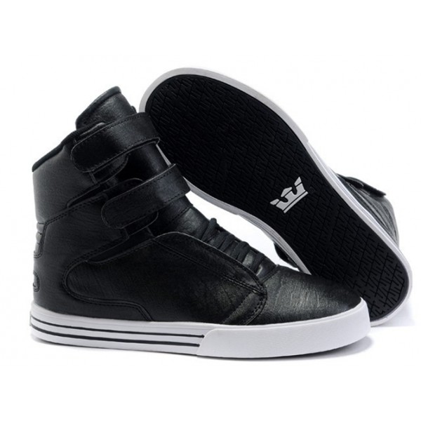Supra TK Society Shoes Black Leather For Men