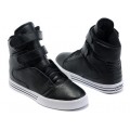 Supra TK Society Shoes Black Leather For Men