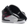 Supra TK Society Shoes Black White Pink