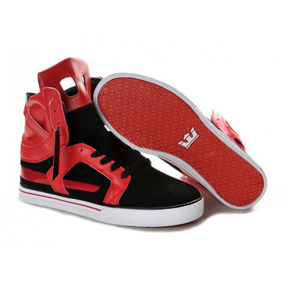 Supra Skytop II Mens Skate Shoe Red Black White