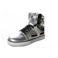 Supra Skytop II Mens Skate Shoe Silver Black White