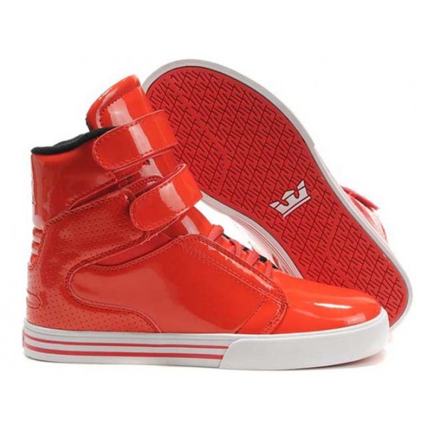 Supra TK Society Red Pattern Leather For Women