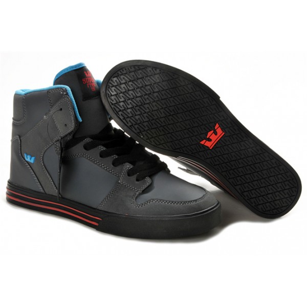 Supra Vaider High Top Black Blue Red Shoes For Men