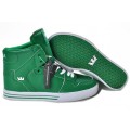 Supra Vaider High Top Green White Shoes For Men