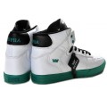 Supra Vaider High Top White Black Green Shoes For Men