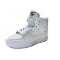 Supra Vaider High Top White Shoes For Men
