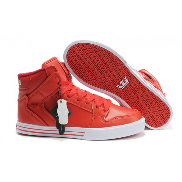 Women's Supra Vaider High Top Skate Shoe Leather