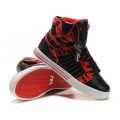 Womens Supra Skytop Shoes Black Red