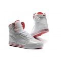 Womens Supra Skytop Shoes White Red
